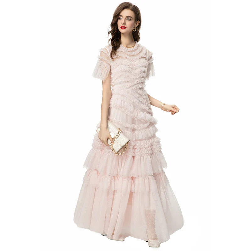 DRESS STYLE - SY888-maxi dress-onlinemarkat-Pink-XS - US 2-onlinemarkat