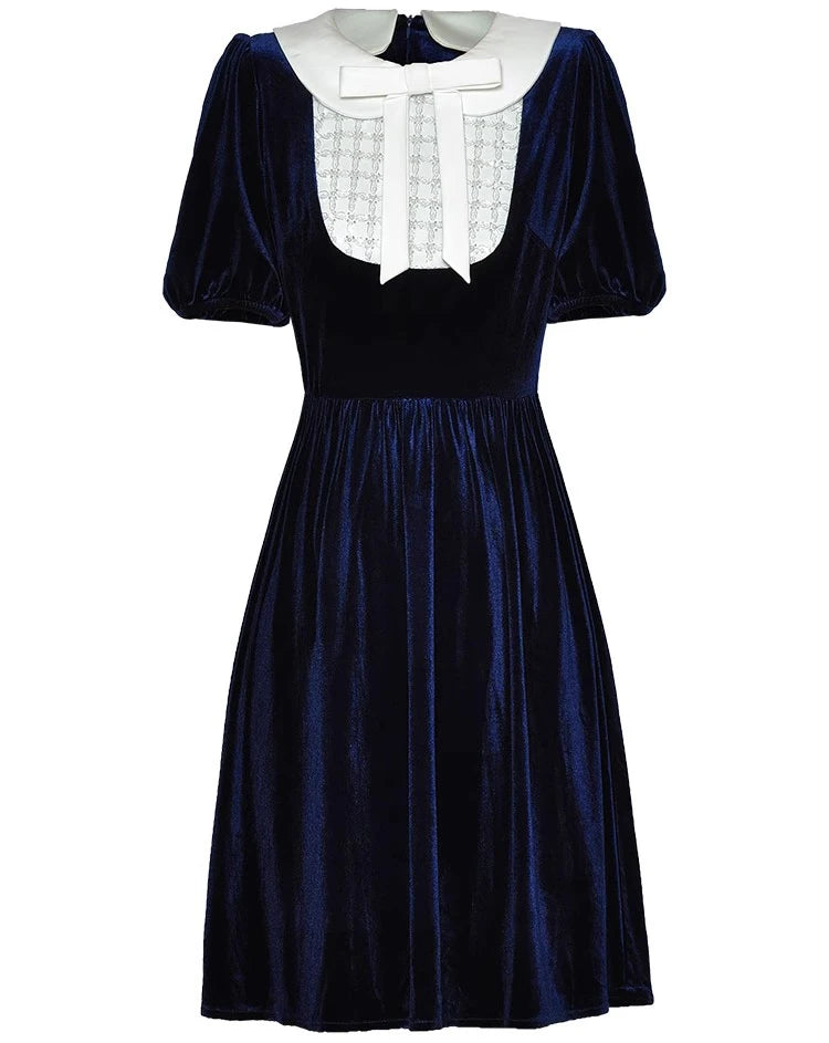 DRESS STYLE - SY531-short dress-onlinemarkat-Blue-XS - US 2-onlinemarkat