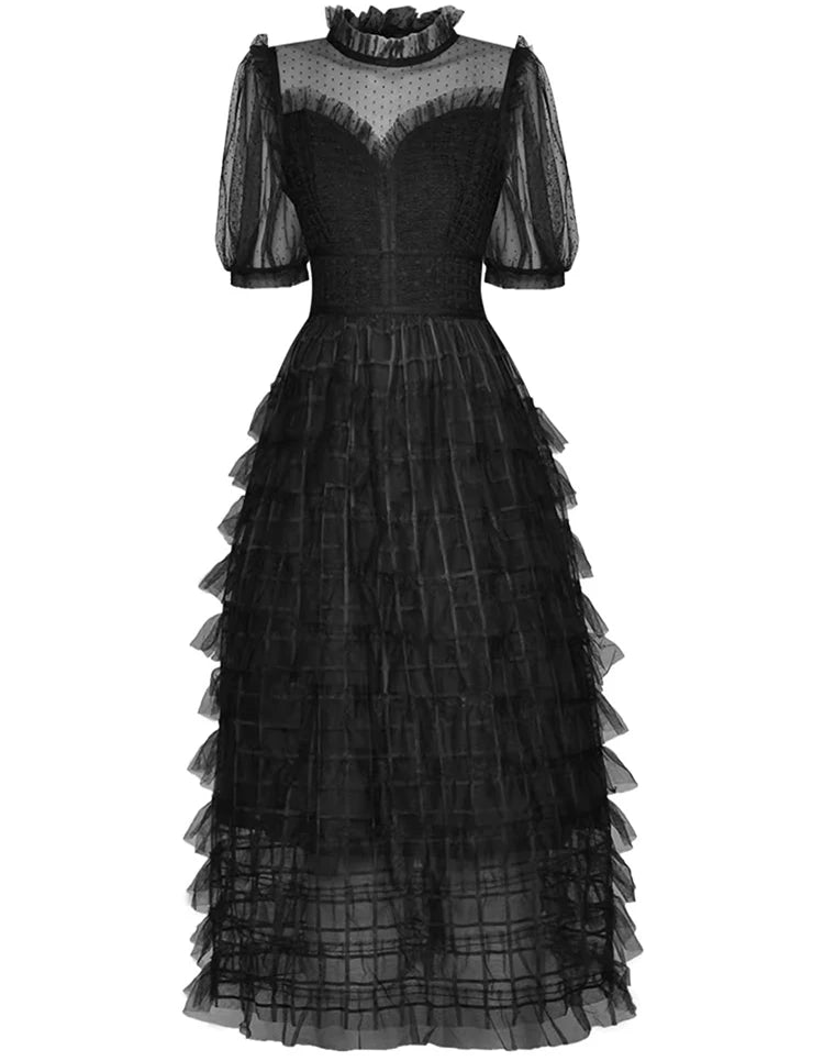 DRESS STYLE - SY592-Midi Dress-onlinemarkat-black-XS - US 2-onlinemarkat
