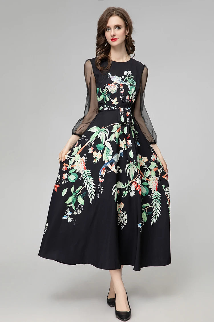 DRESS STYLE - SY331-Midi Dress-onlinemarkat-Mixed Color-XS - US 2-onlinemarkat