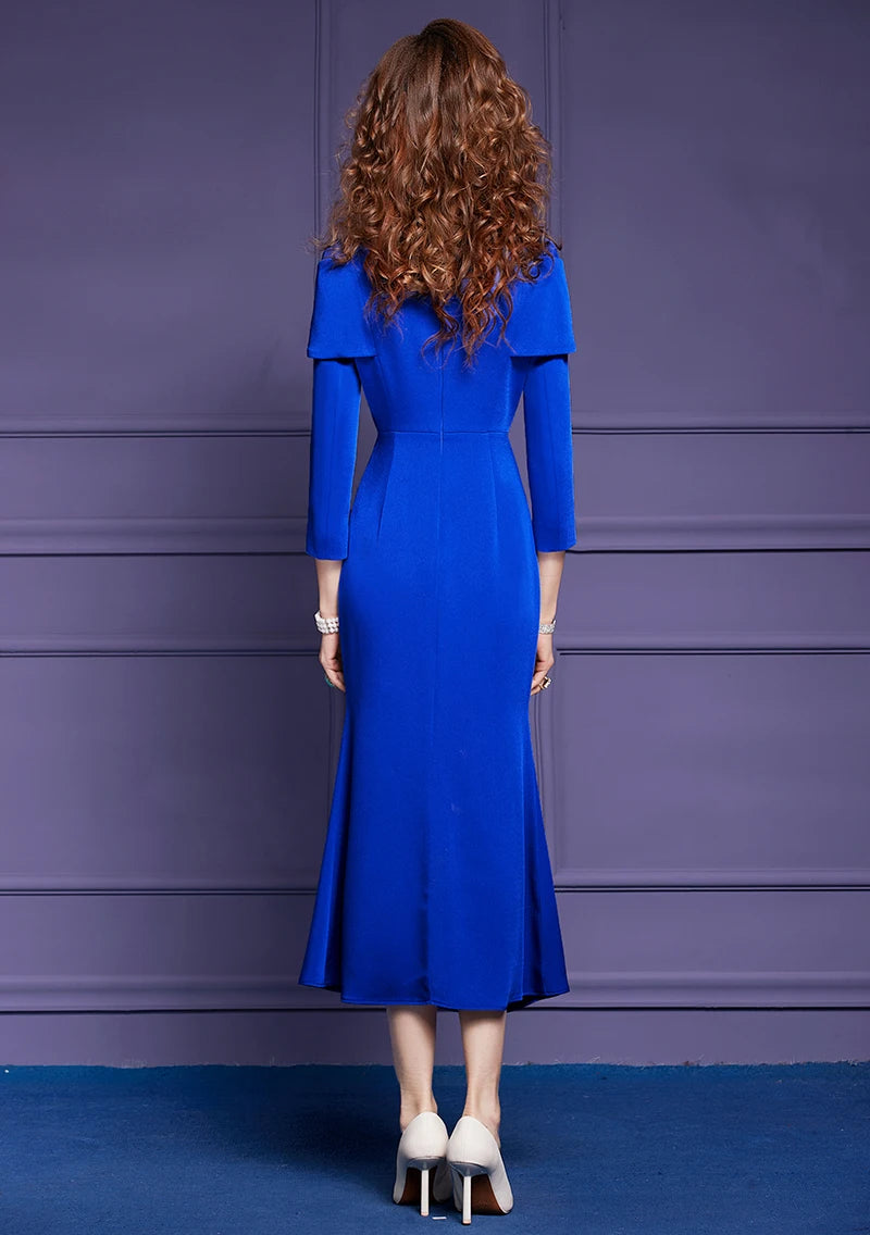 DRESS STYLE - SY766-Midi Dress-onlinemarkat-blue-XS - US 2-onlinemarkat