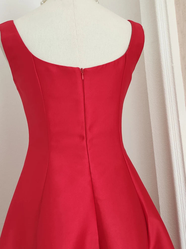 DRESS STYLE - SY682-Midi Dress-onlinemarkat-red-XS - US 2-onlinemarkat