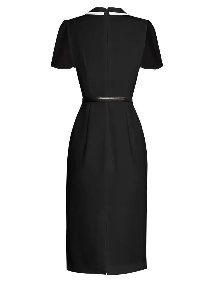 DRESS STYLE - SY784-short dress-onlinemarkat-Black-XS - US 2-onlinemarkat