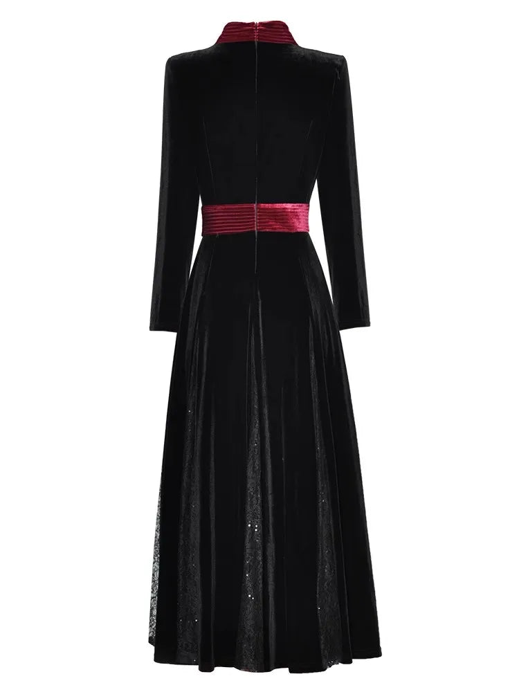 DRESS STYLE - SY357-Midi Dress-onlinemarkat-black-XS - US 2-onlinemarkat
