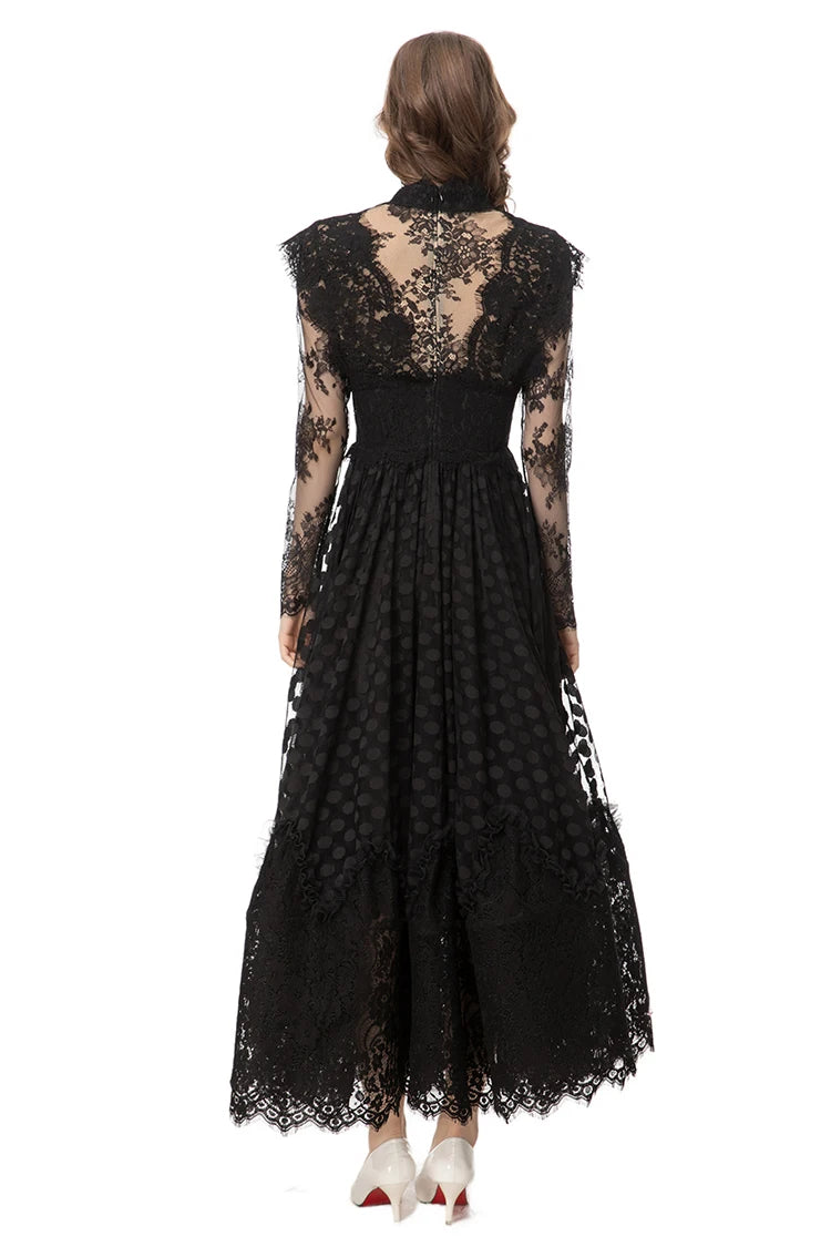 DRESS STYLE - SO242-maxi dress-onlinemarkat-black-XS - US 2-onlinemarkat