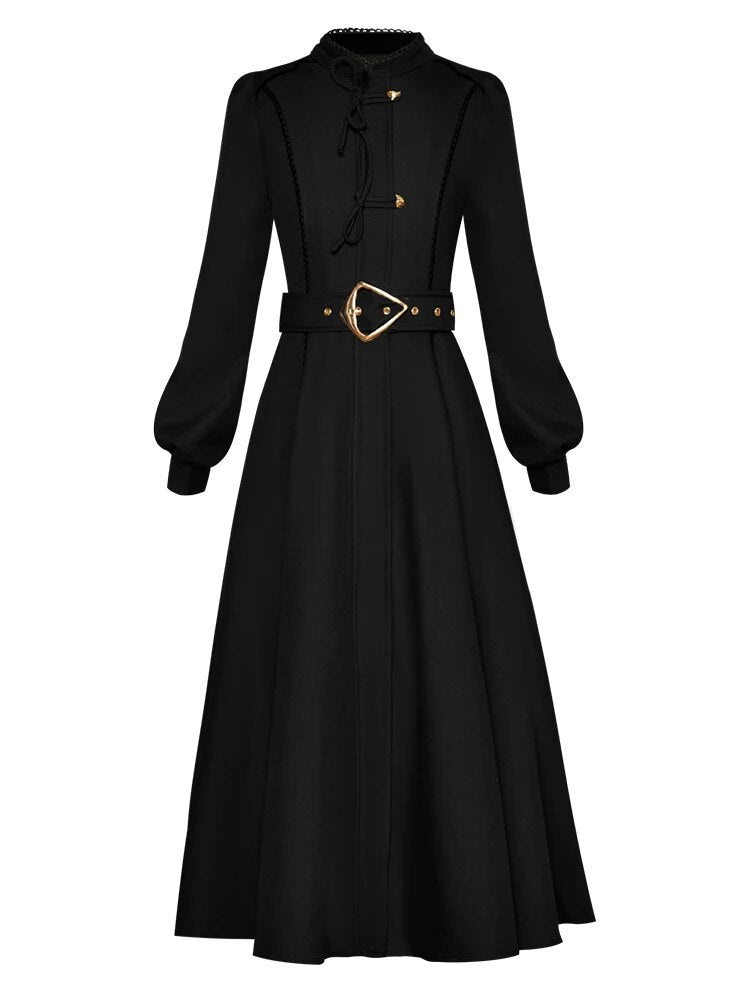 DRESS STYLE - NY3107-Midi Dress-onlinemarkat-Black-XS - US 2-onlinemarkat