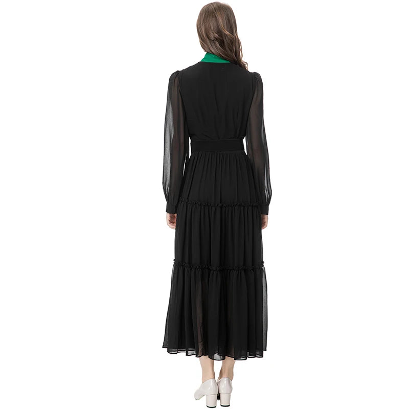 DRESS STYLE - SY587-Midi Dress-onlinemarkat-black-XS - US 2-onlinemarkat
