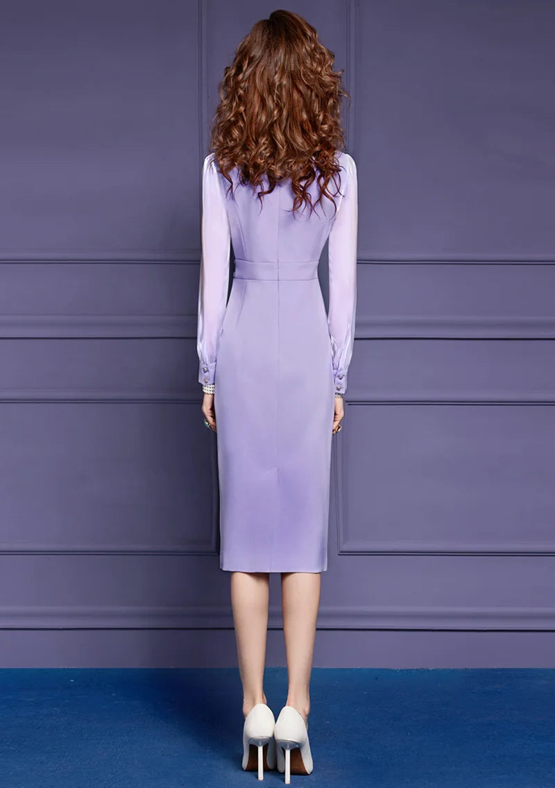 DRESS STYLE - SY720-Midi Dress-onlinemarkat-purple-XS - US 2-onlinemarkat