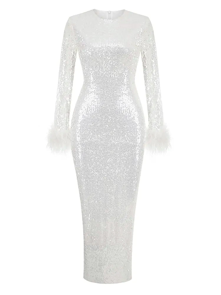 DRESS STYLE - NY3379-Midi Dress-onlinemarkat-White-XS - US 2-onlinemarkat
