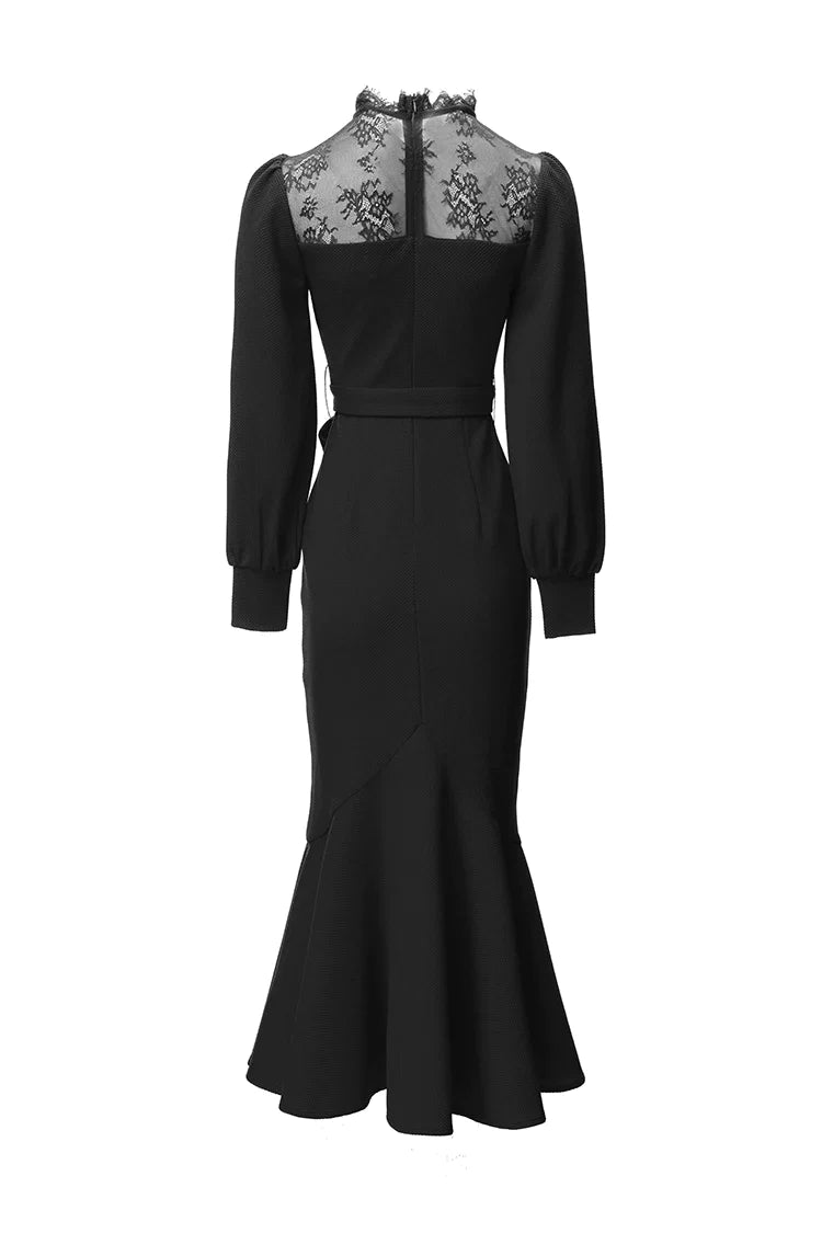 DRESS STYLE - NY3258-Midi Dress-onlinemarkat-black-XS - US 2-onlinemarkat