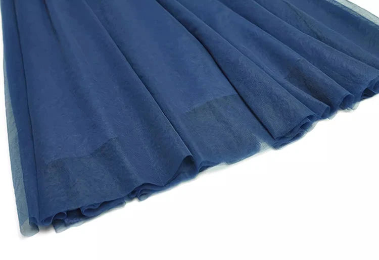 DRESS STYLE - SY559-Midi Dress-onlinemarkat-Blue-XS - US 2-onlinemarkat