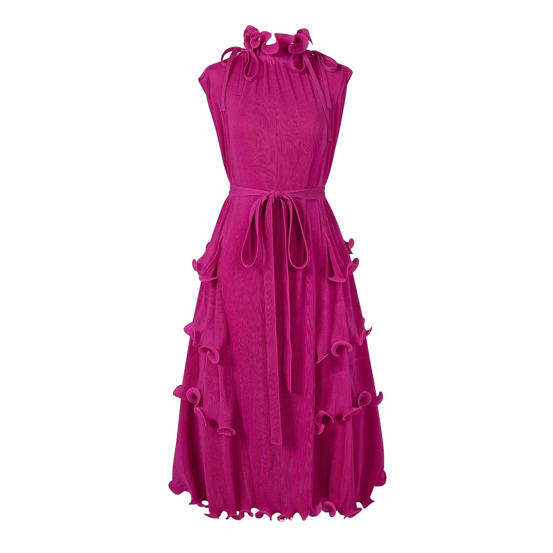 DRESS STYLE - SY769-Midi Dress-onlinemarkat-red-One Size-onlinemarkat