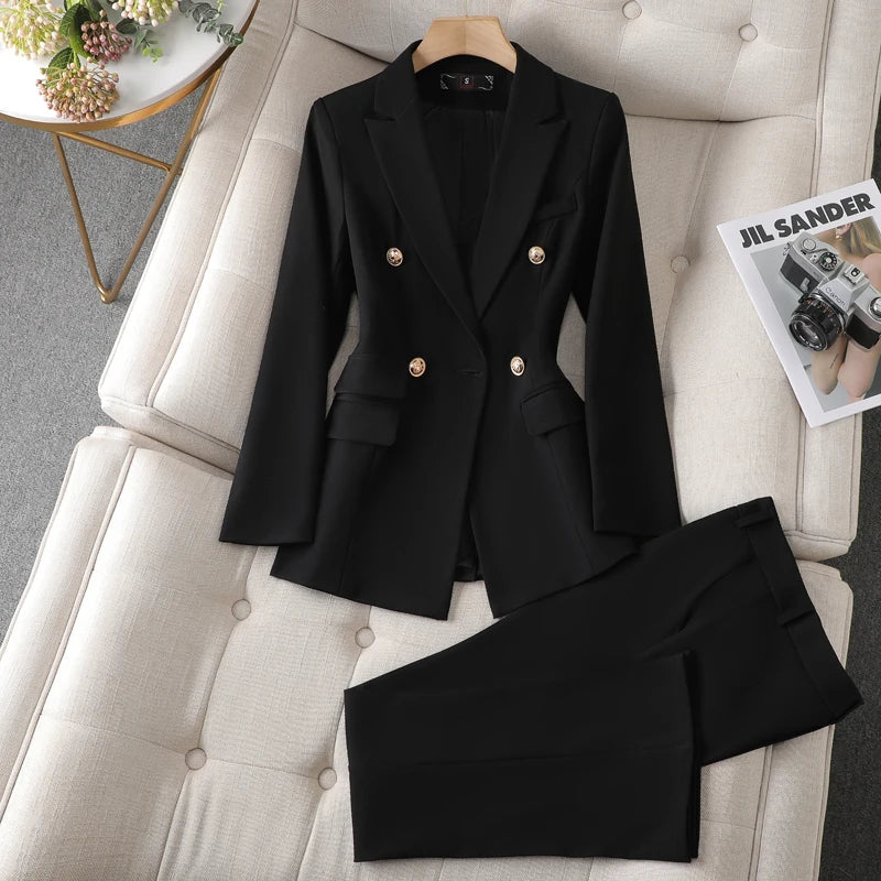 SUIT STYLE - SY703-Suits and Sets-onlinemarkat-black-XS - US 2-onlinemarkat