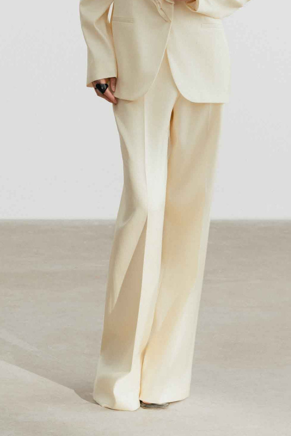 Silk Wide-Leg Pants
