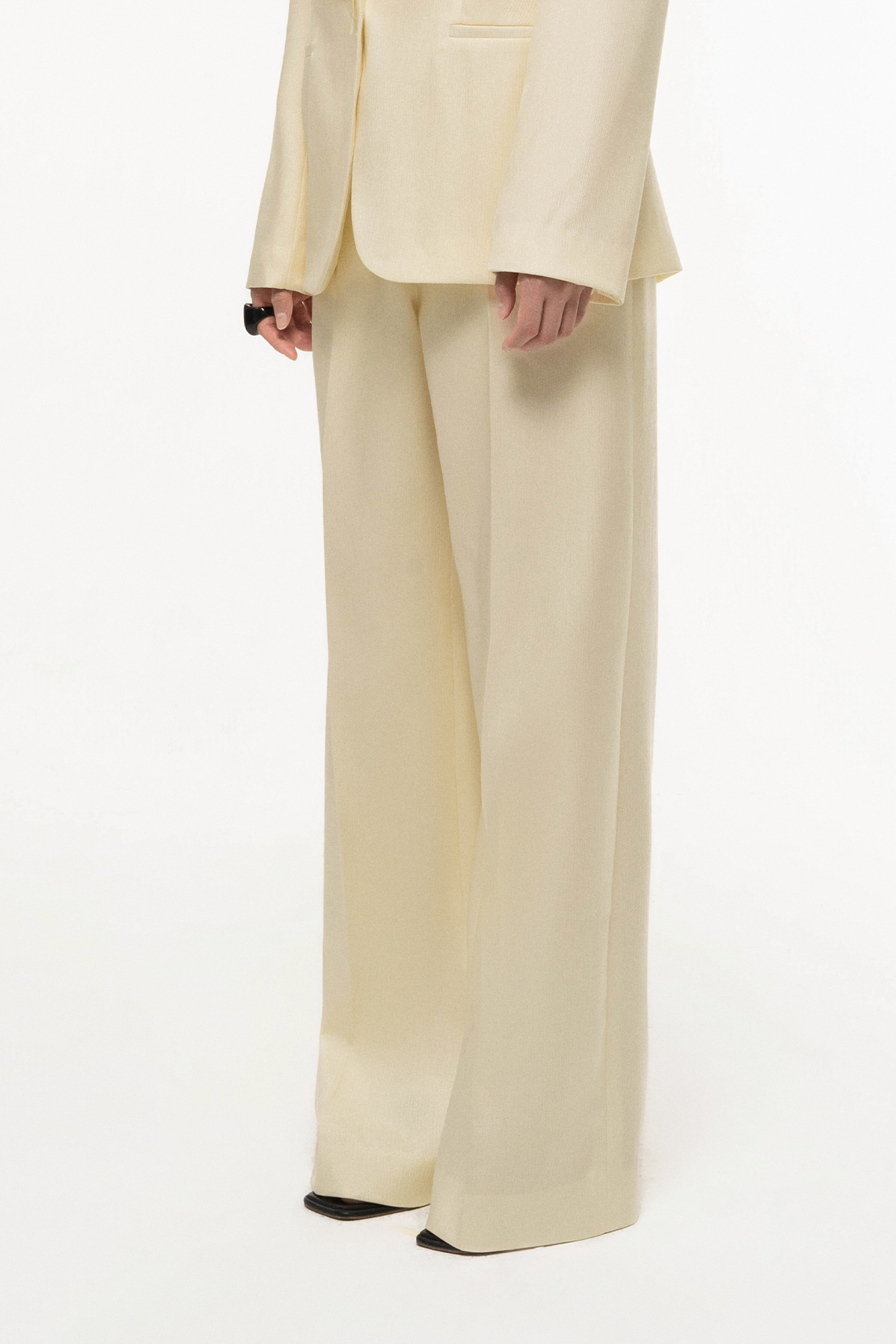 Silk Wide-Leg Pants