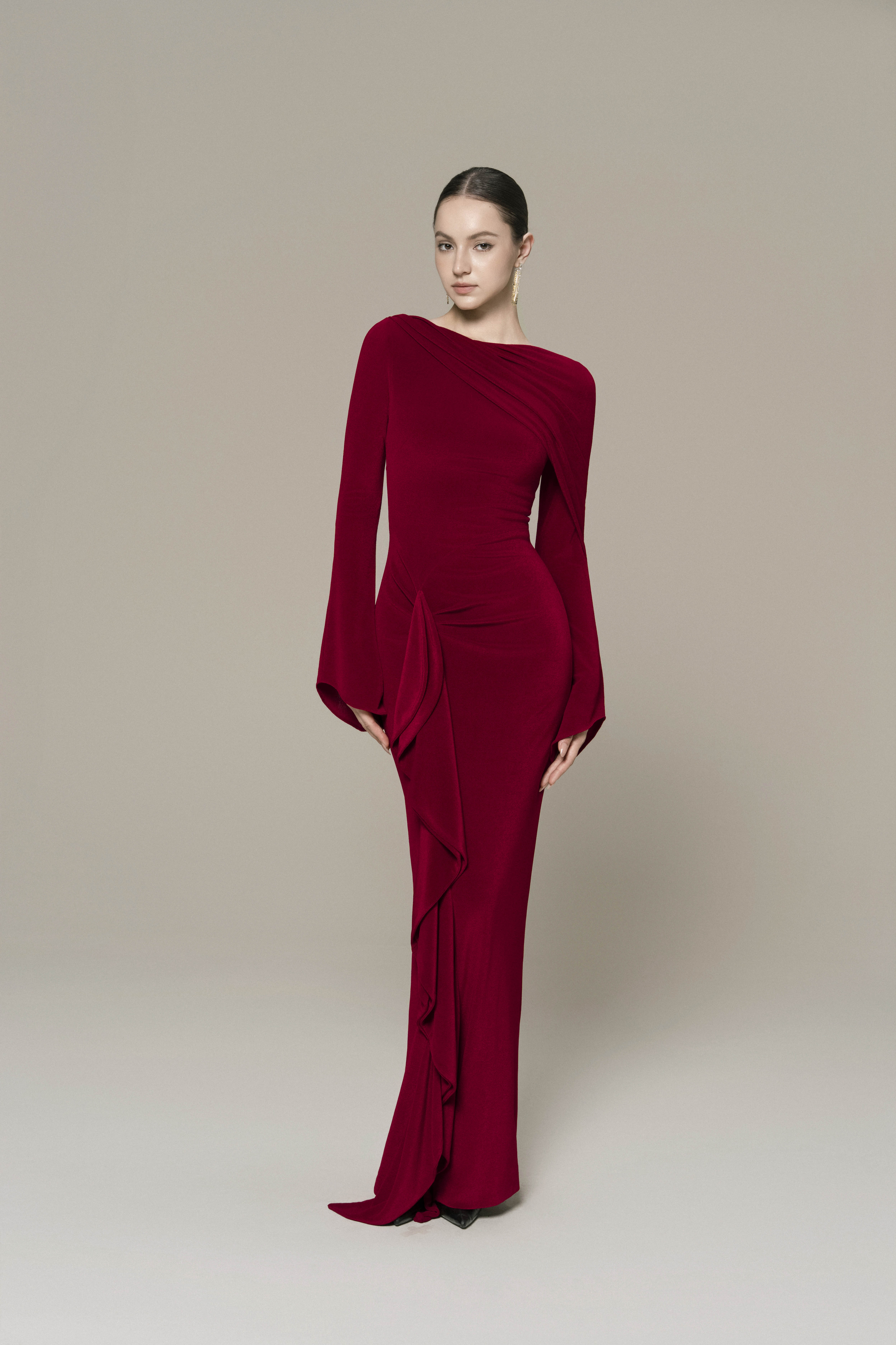 Starlit Ruffle Gown