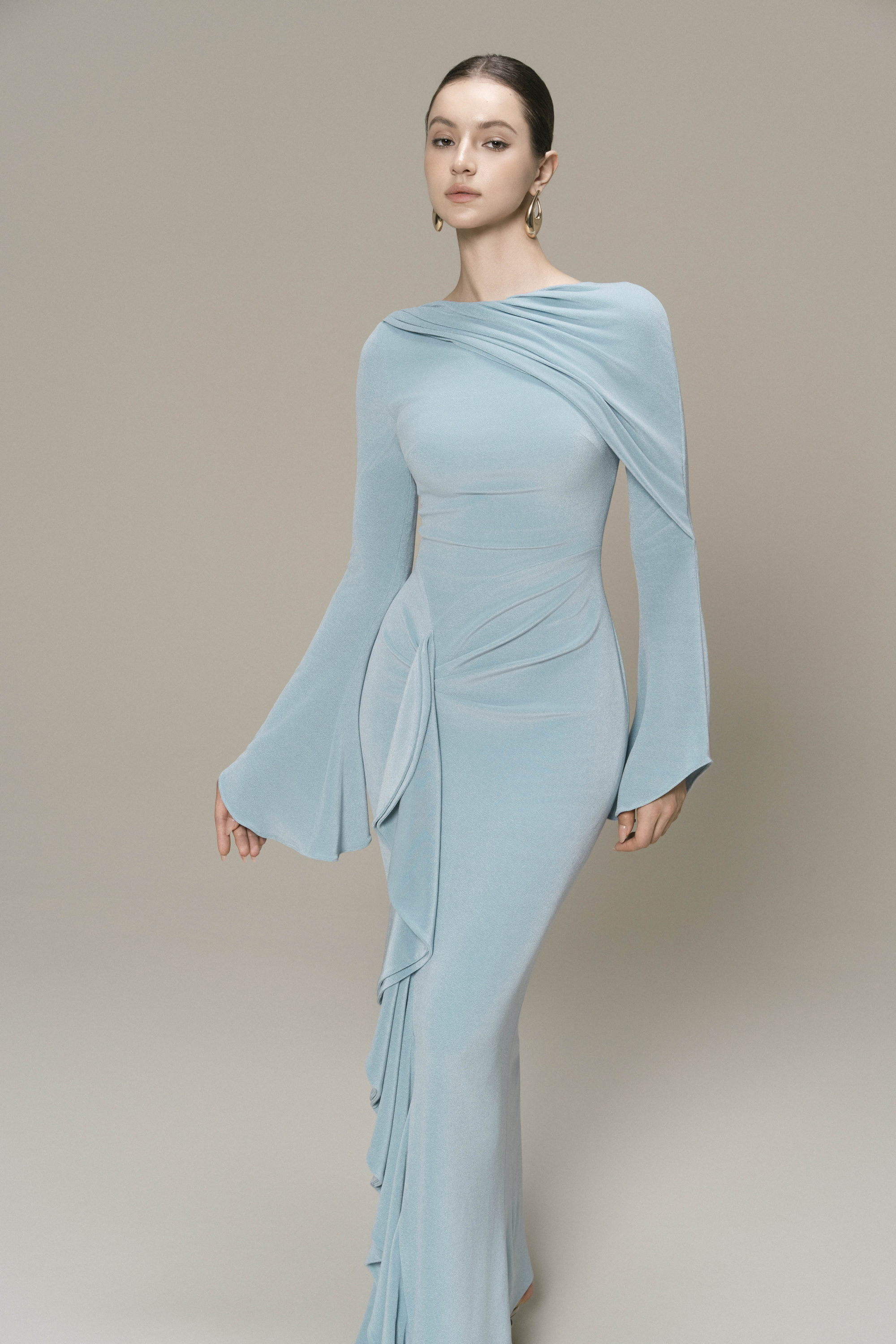 Starlit Ruffle Gown