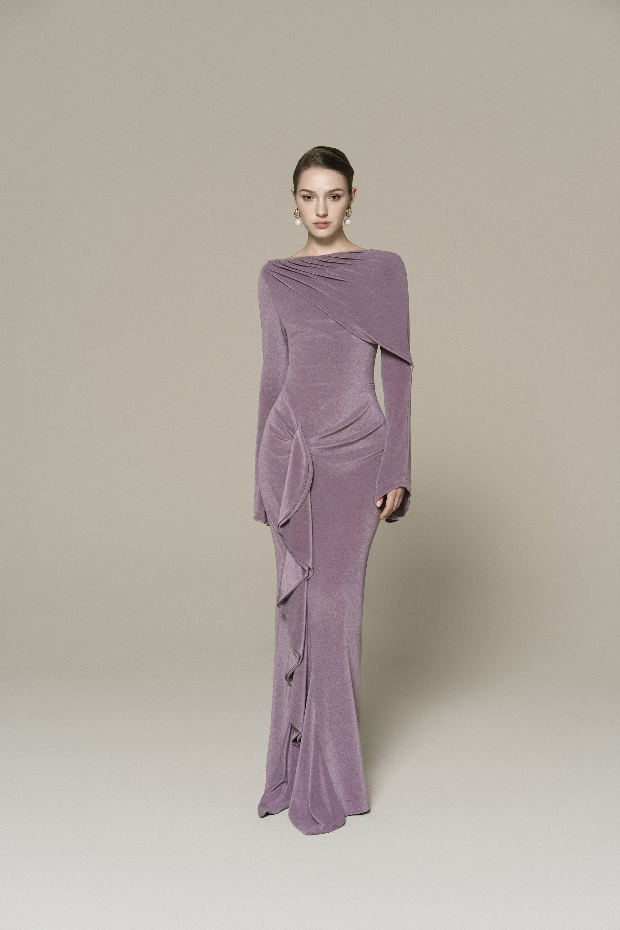 Starlit Ruffle Gown
