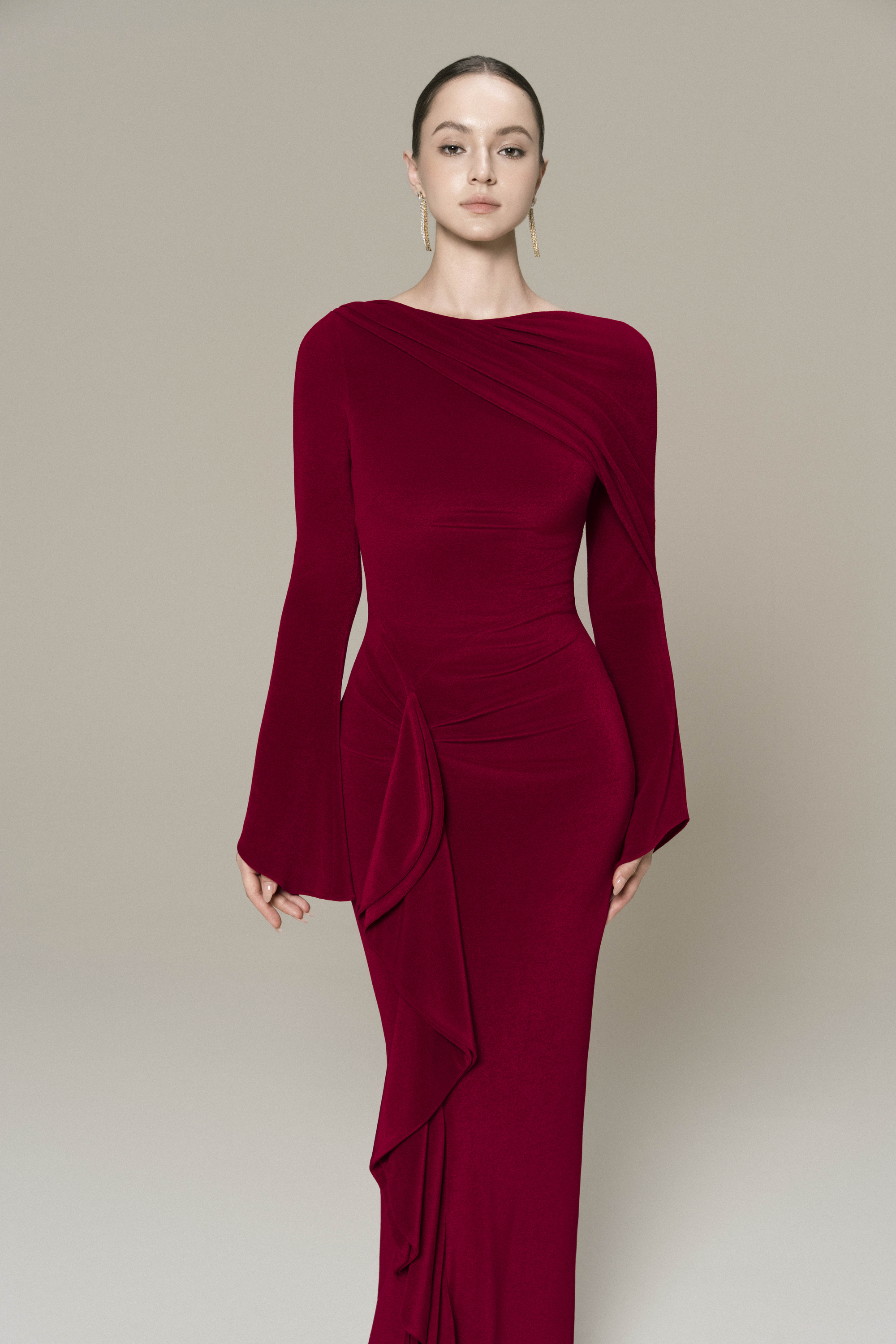 Starlit Ruffle Gown