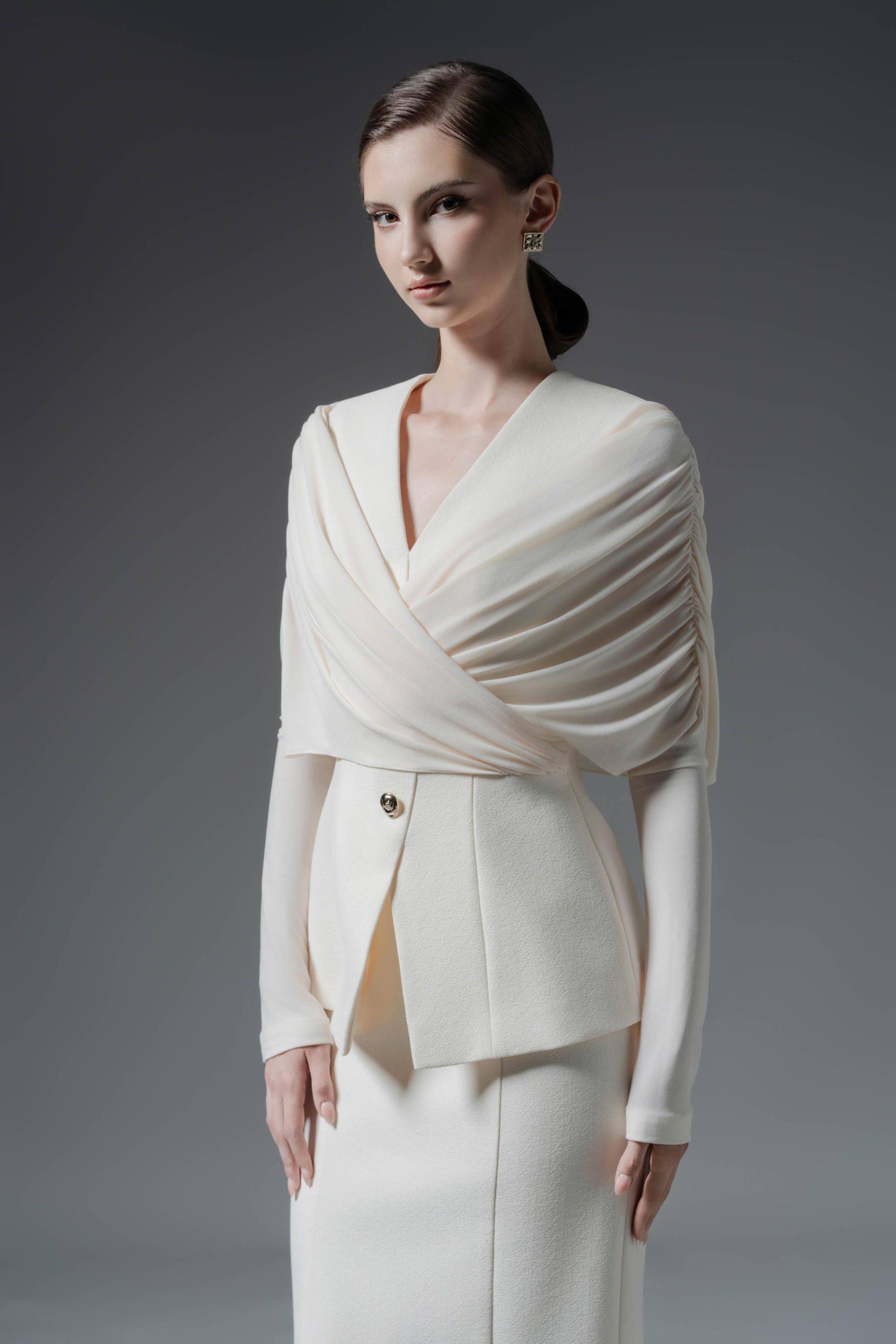 Stillness Cream Blazer & Skirt