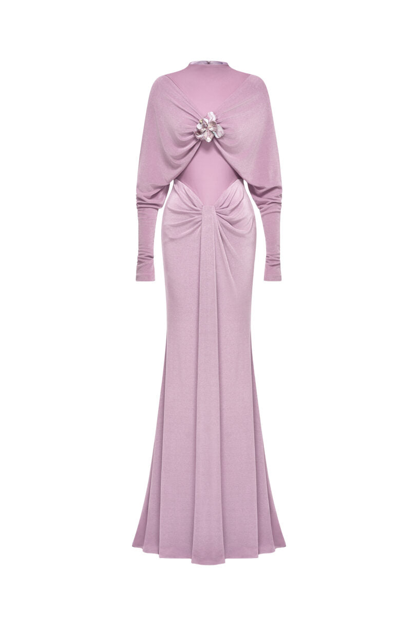 Stone-Embellished Mermaid Gown