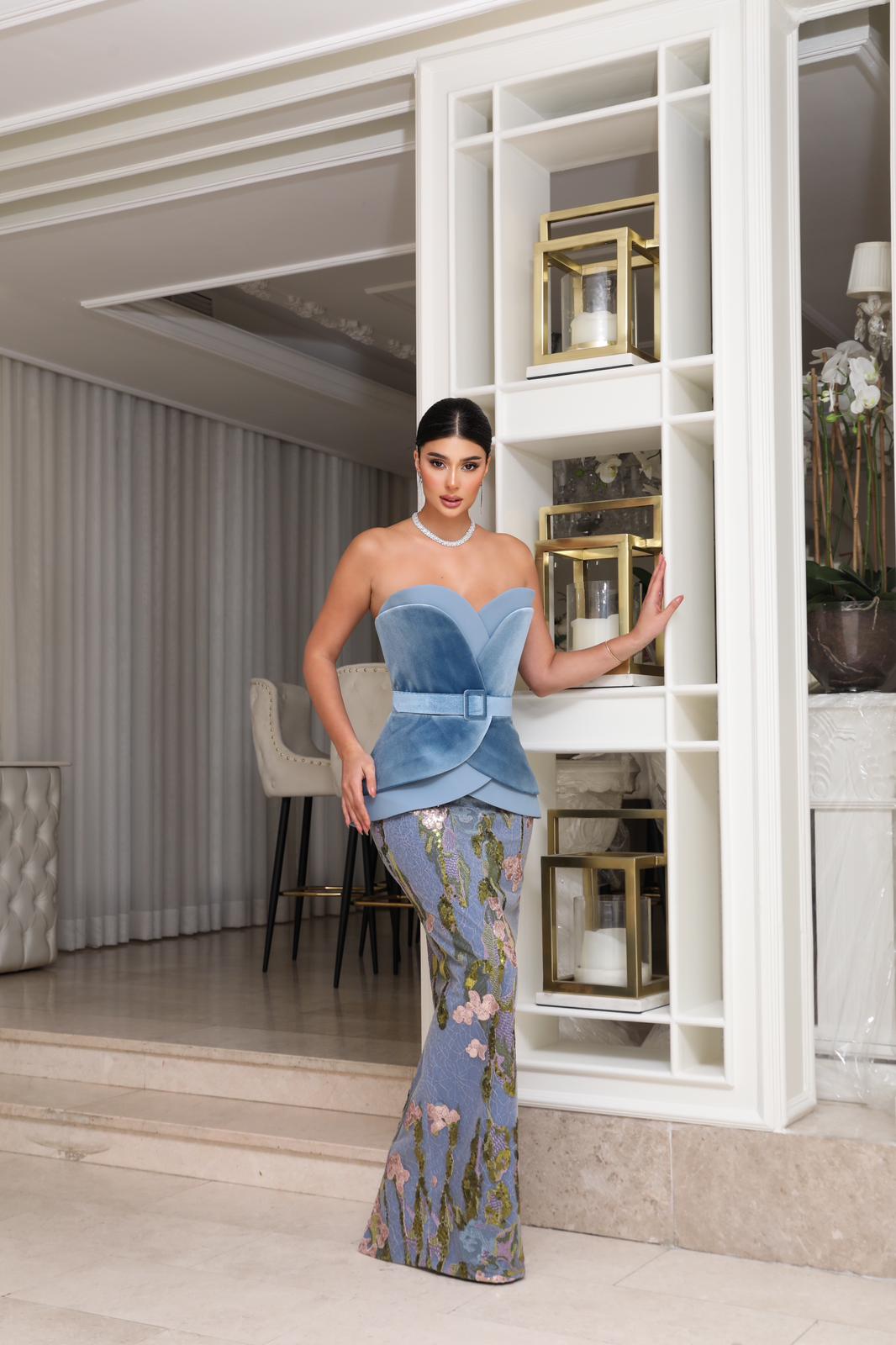 Strapless Evening Gown N0620