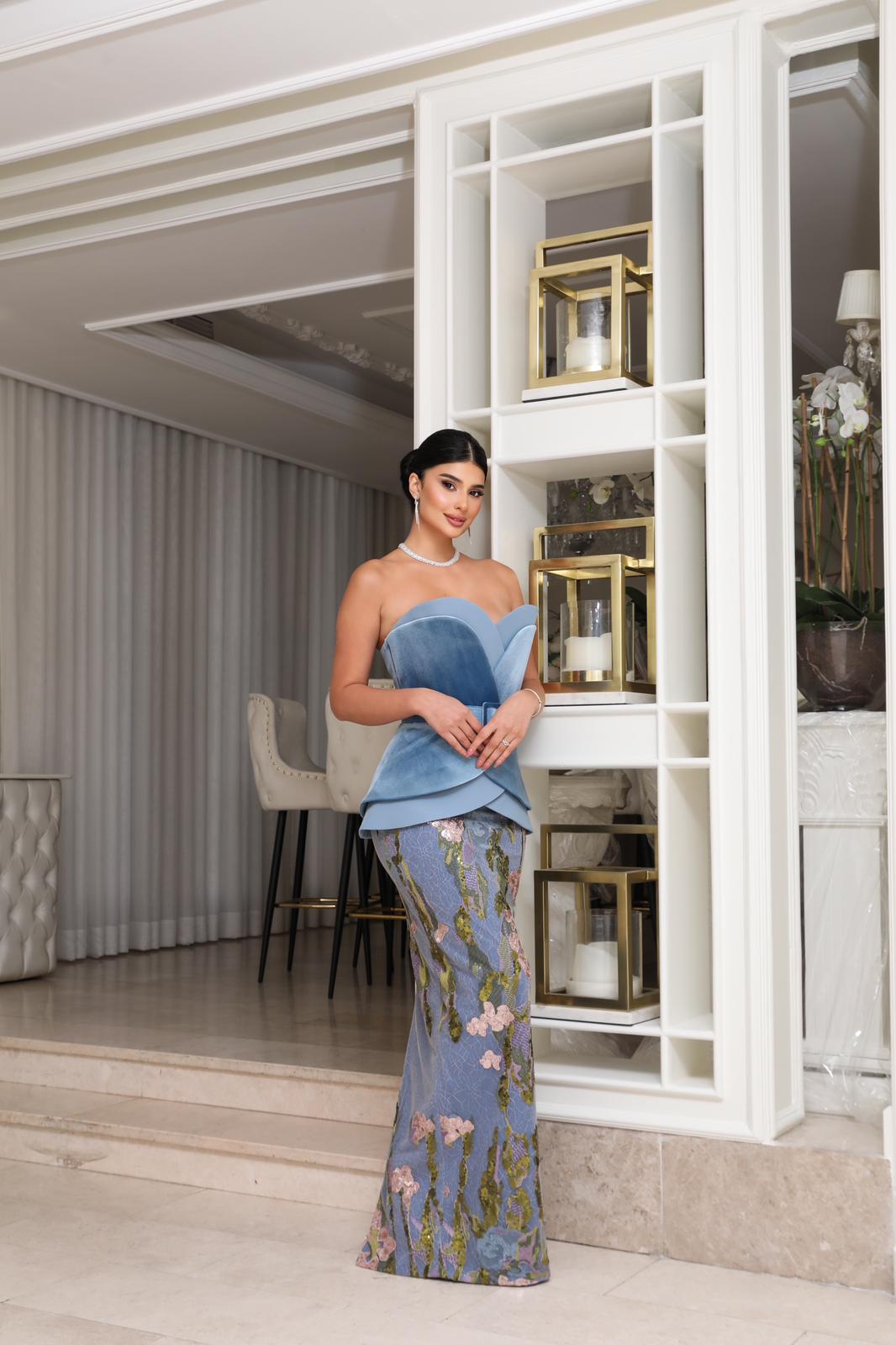 Strapless Evening Gown N0620