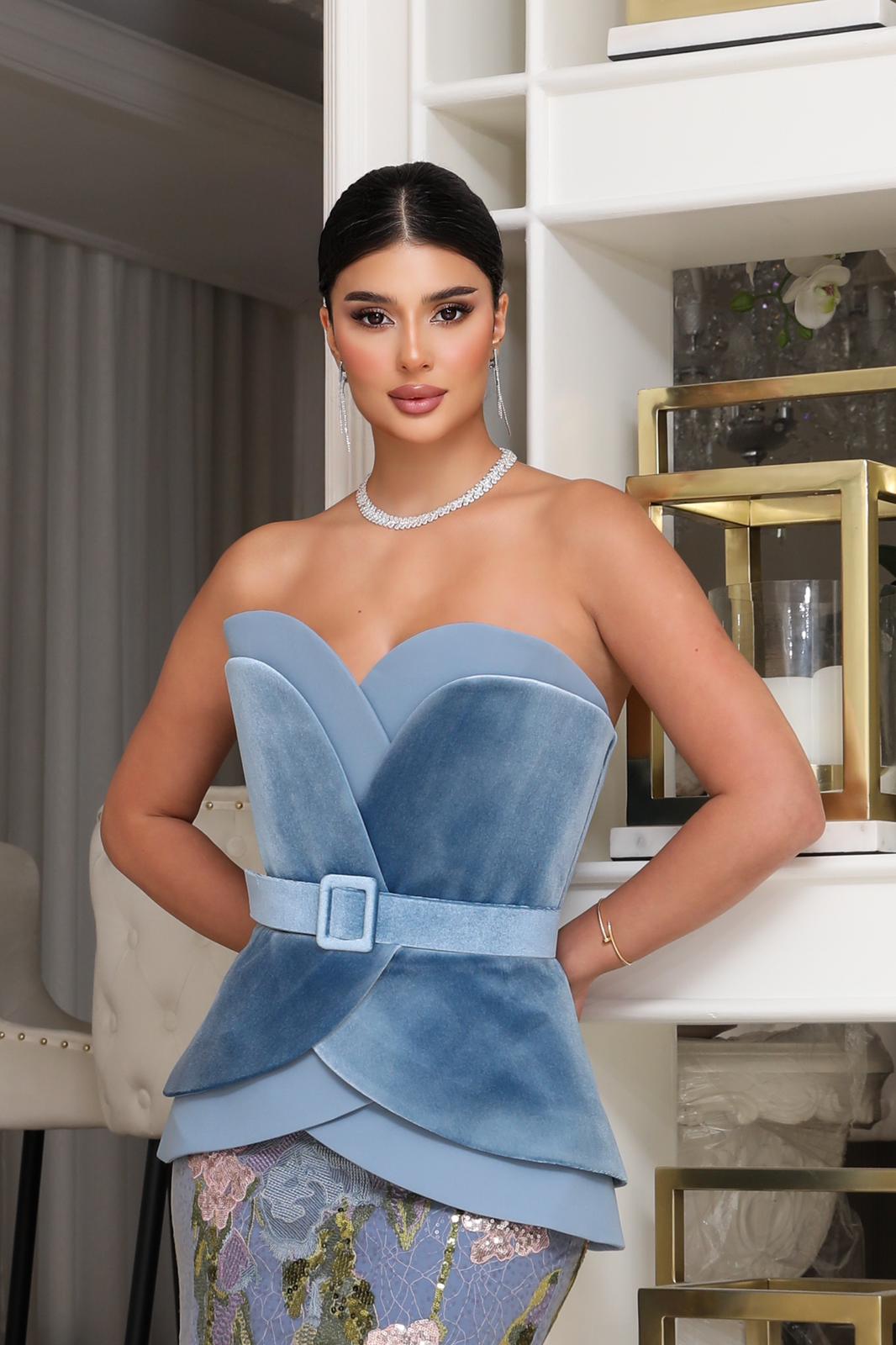 Strapless Evening Gown N0620