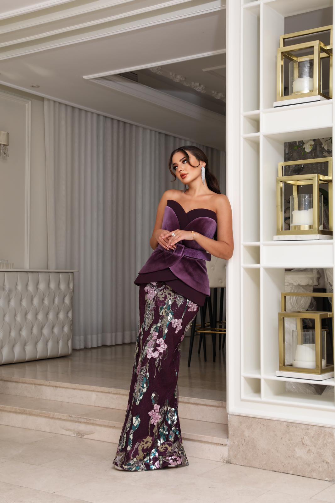 Strapless Evening Gown N0620