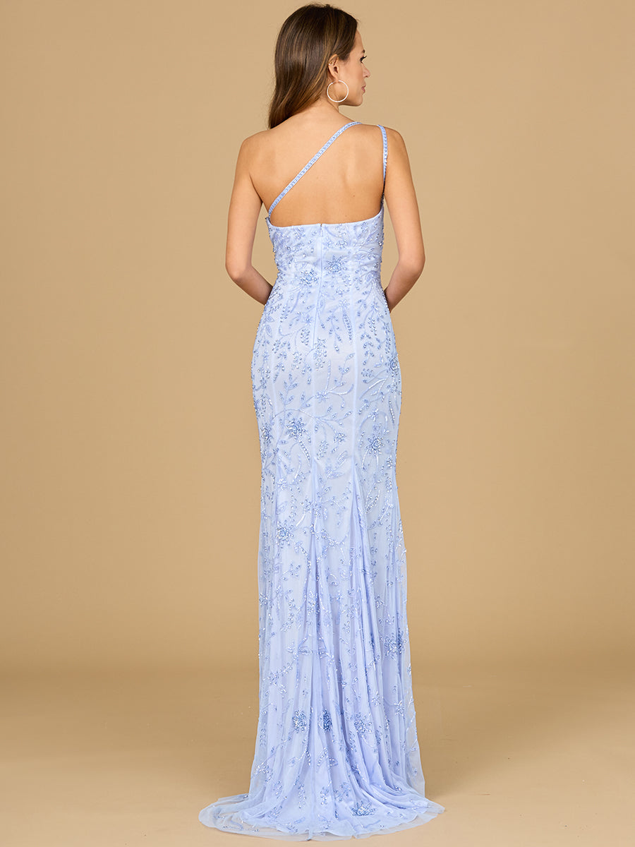 Style 9938 – Sleeveless A-Line Long Gown | Elegant Prom & Formal Evening Dress in Mint & Periwinkle