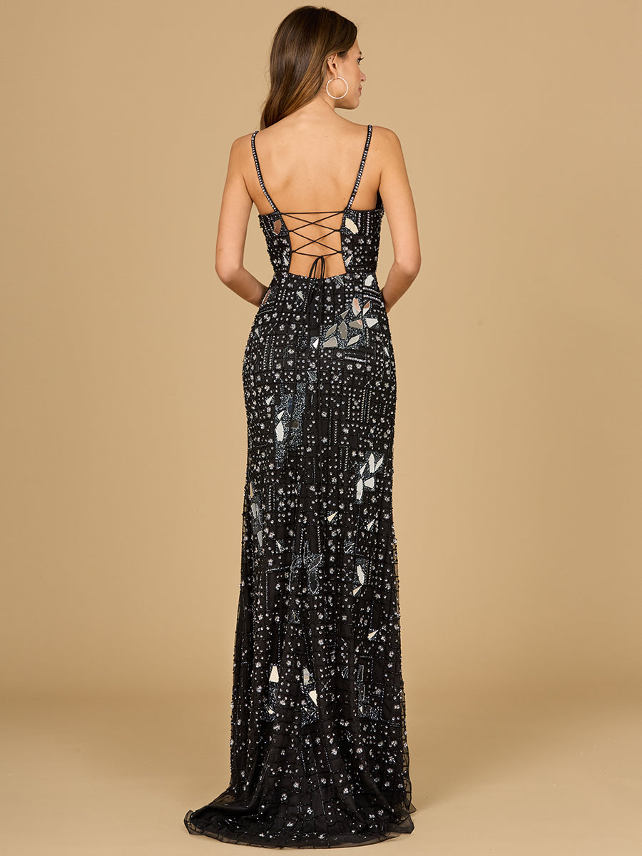 Style 9939 – Sleeveless A-Line Long Gown | Elegant Prom & Formal Evening Dress in Black, Nude & Periwinkle