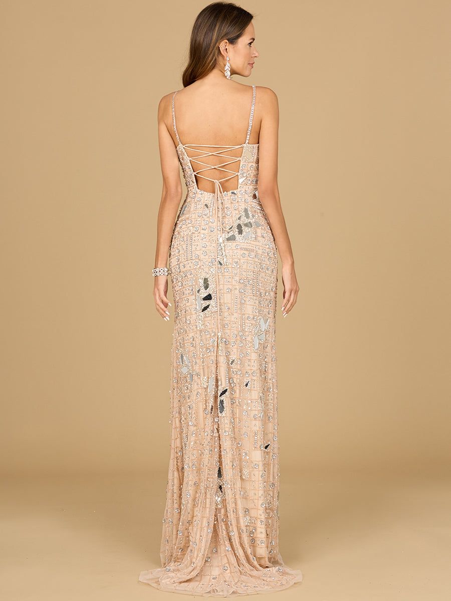 Style 9939 – Sleeveless A-Line Long Gown | Elegant Prom & Formal Evening Dress in Black, Nude & Periwinkle
