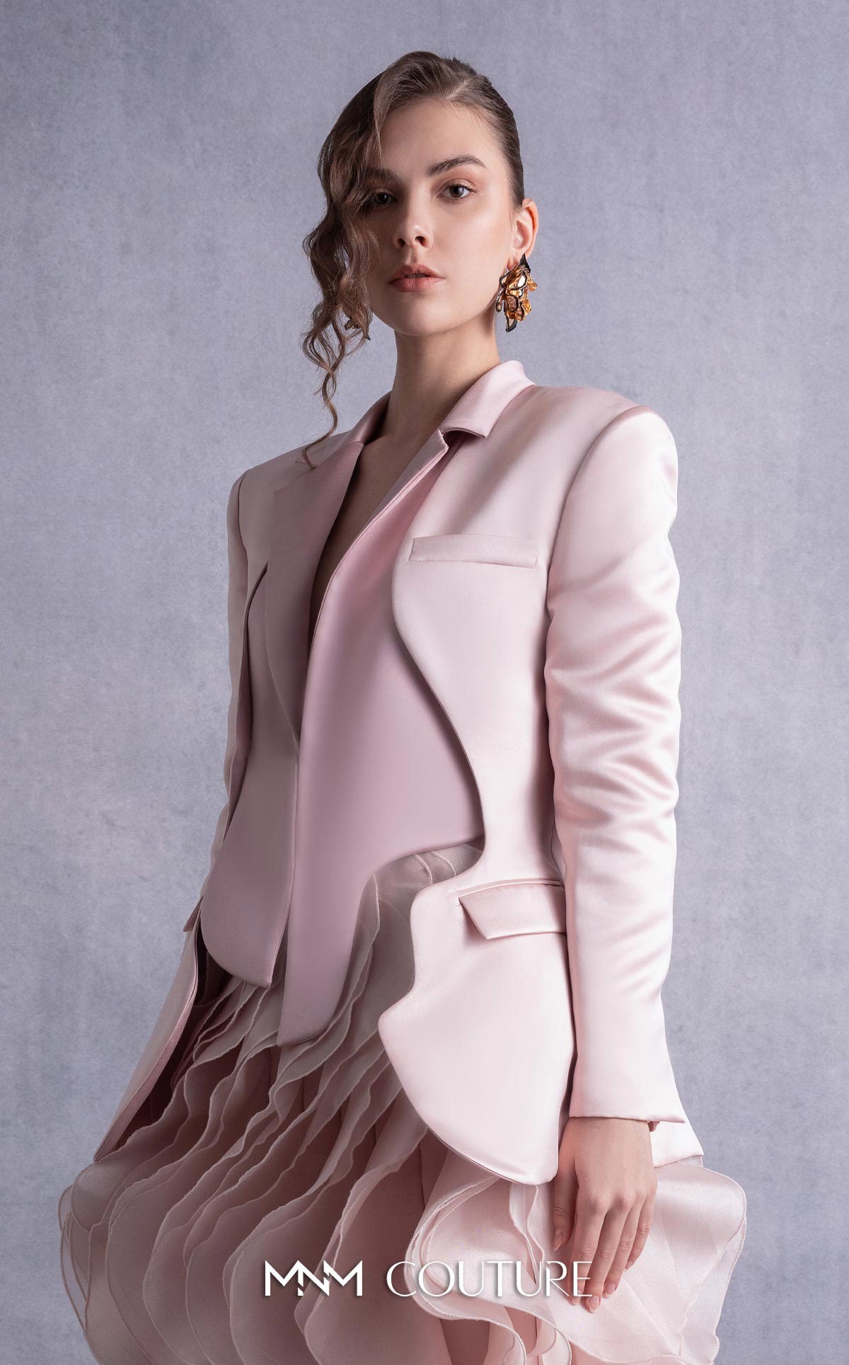 Style GOS2504 Tailored Cuts Pink Razmir Jacket Organza Skirt