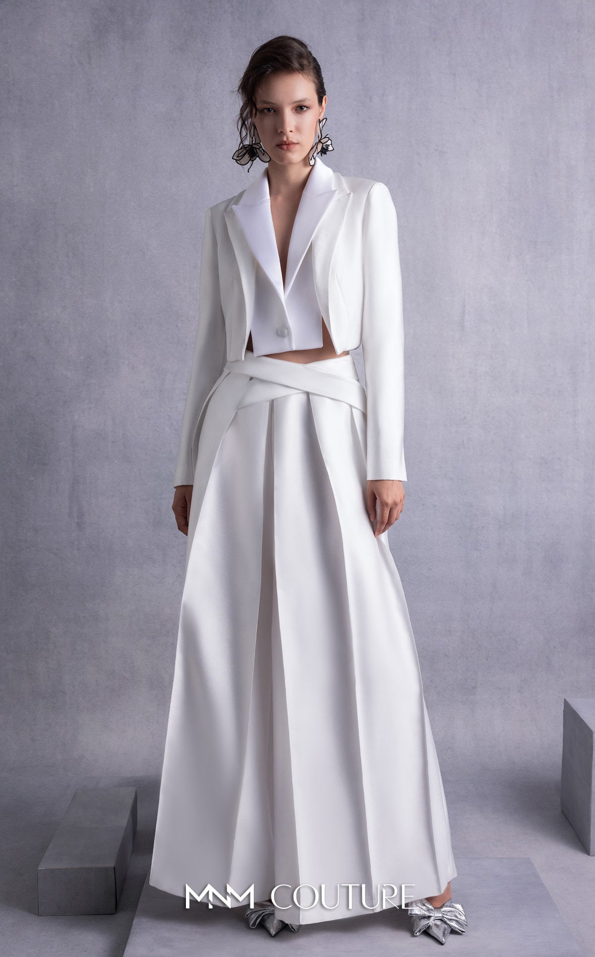 Style GOS2515 Cropped Piqué and Razmir Jacket Piqué Pants