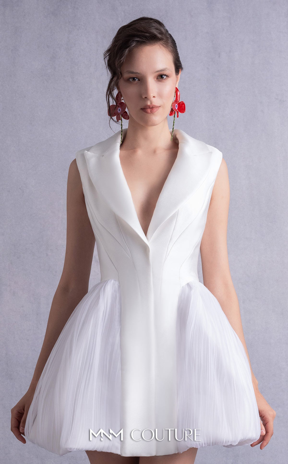 Style GOS2525 Pearly Off-White Mikado Piqué Jacket Dress