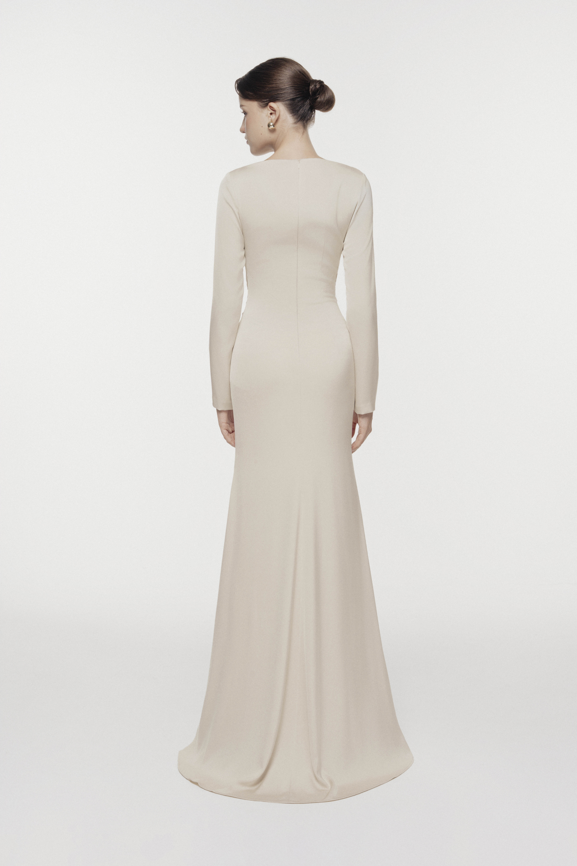 Symmetry Draped Evening Gown
