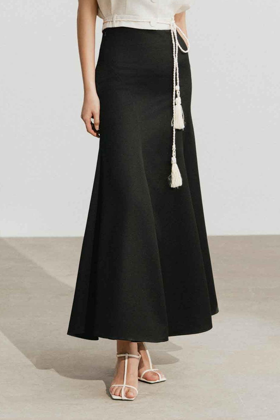 Twill Taffeta Mermaid Skirt