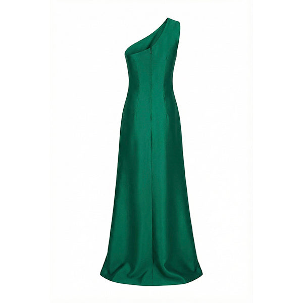Eve Dress – One-Shoulder Draped Column Gown
