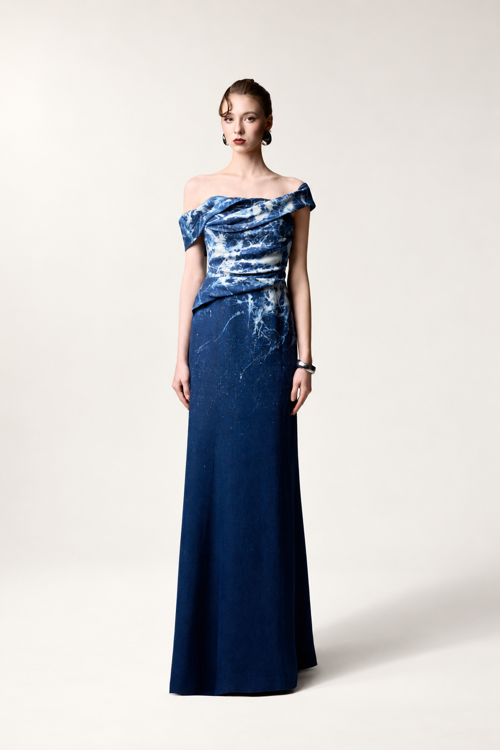 Marble Denim Dress