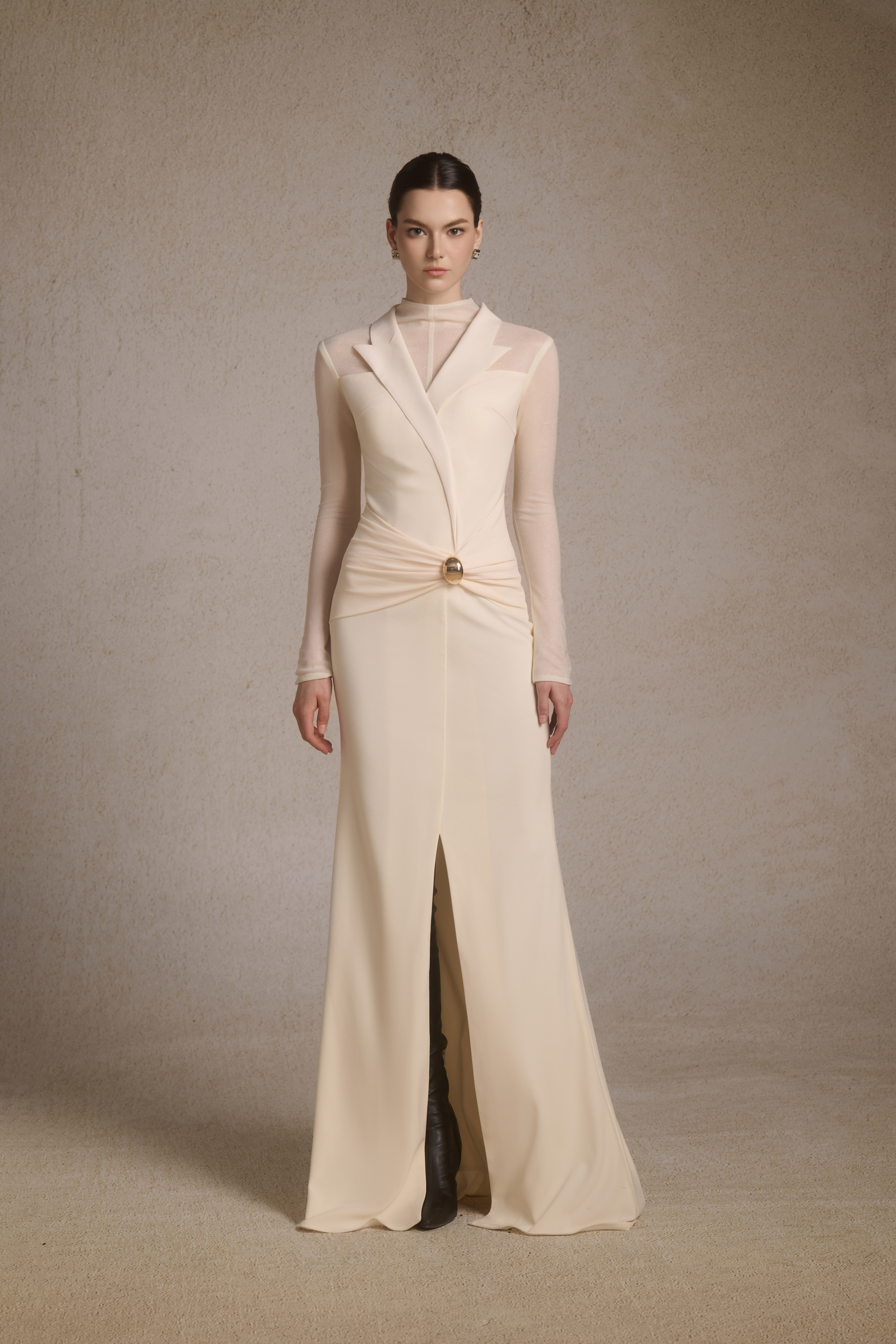 Vesta Knot Midi in Cream