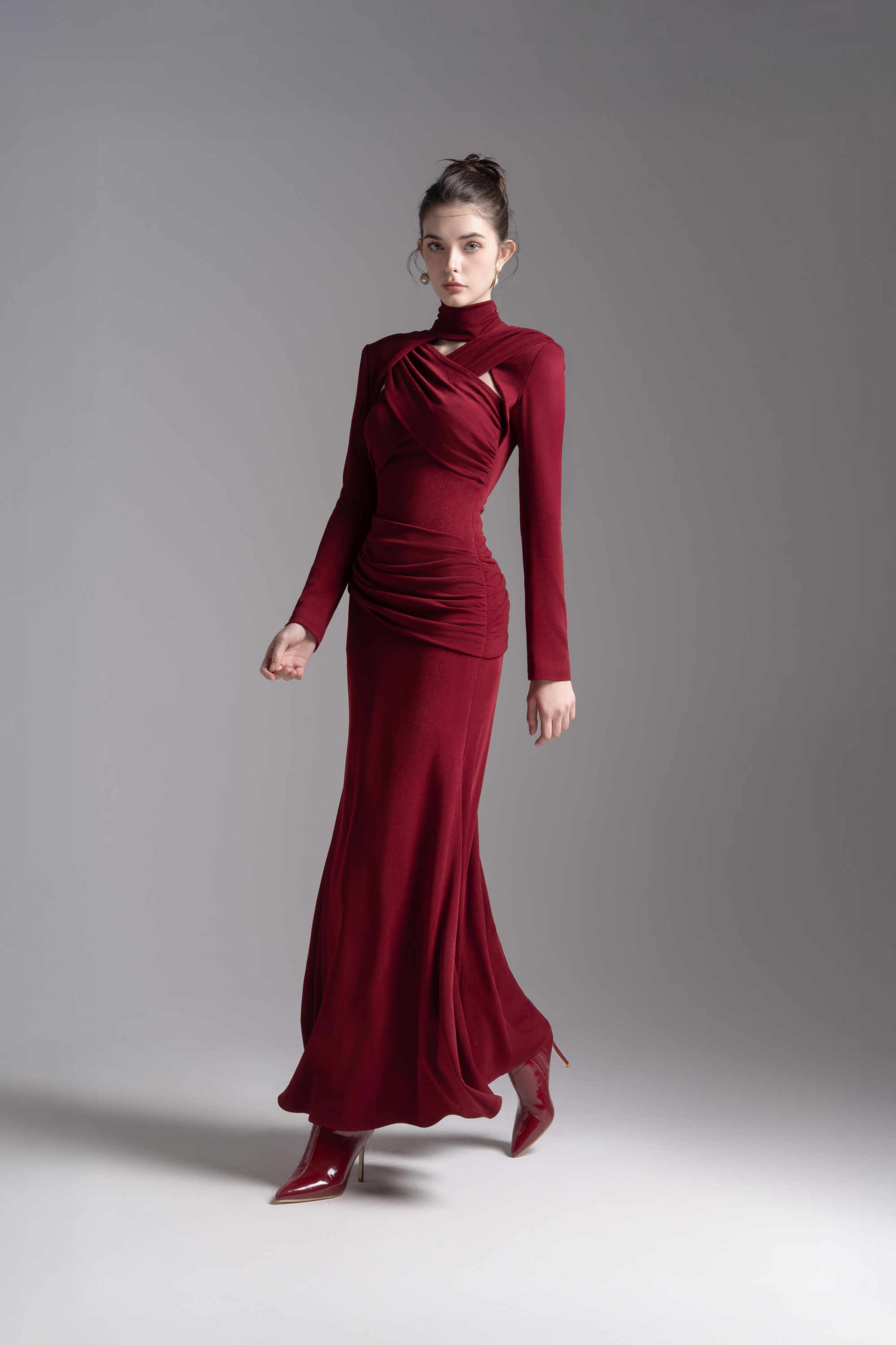 Vesta Ruche Dress