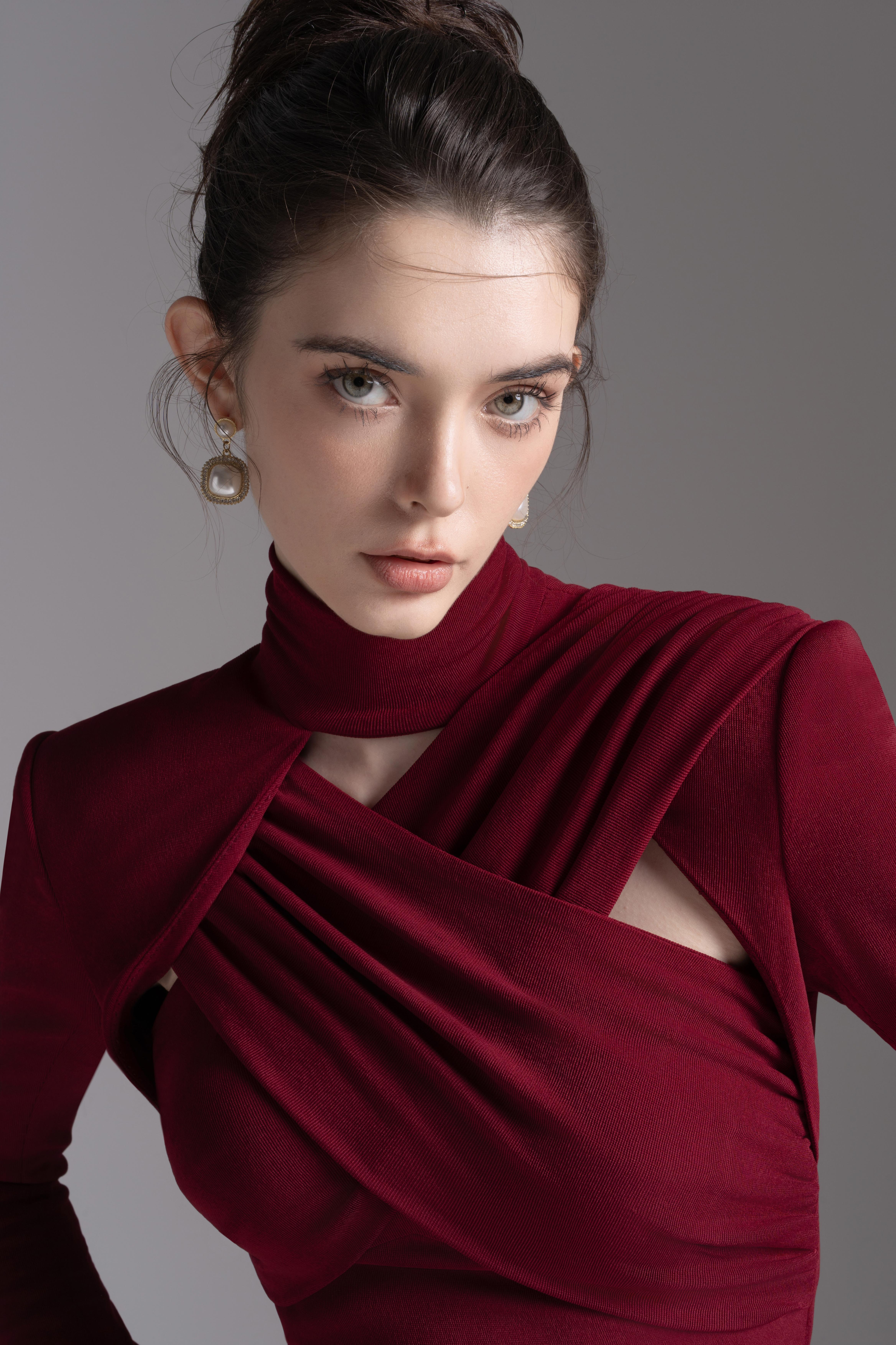 Vesta Ruche Dress