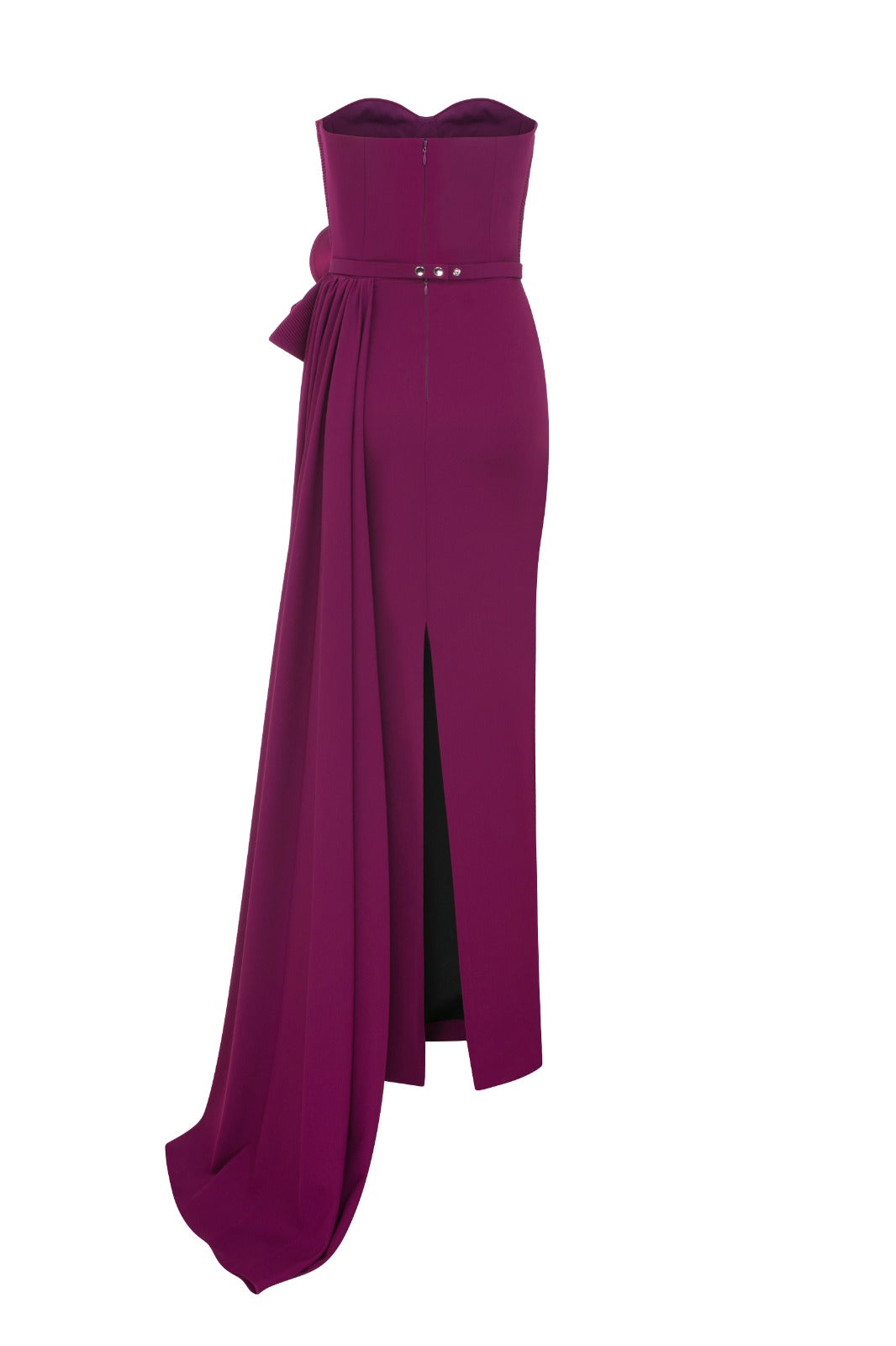 Magenta Strapless Evening Gown N0520A