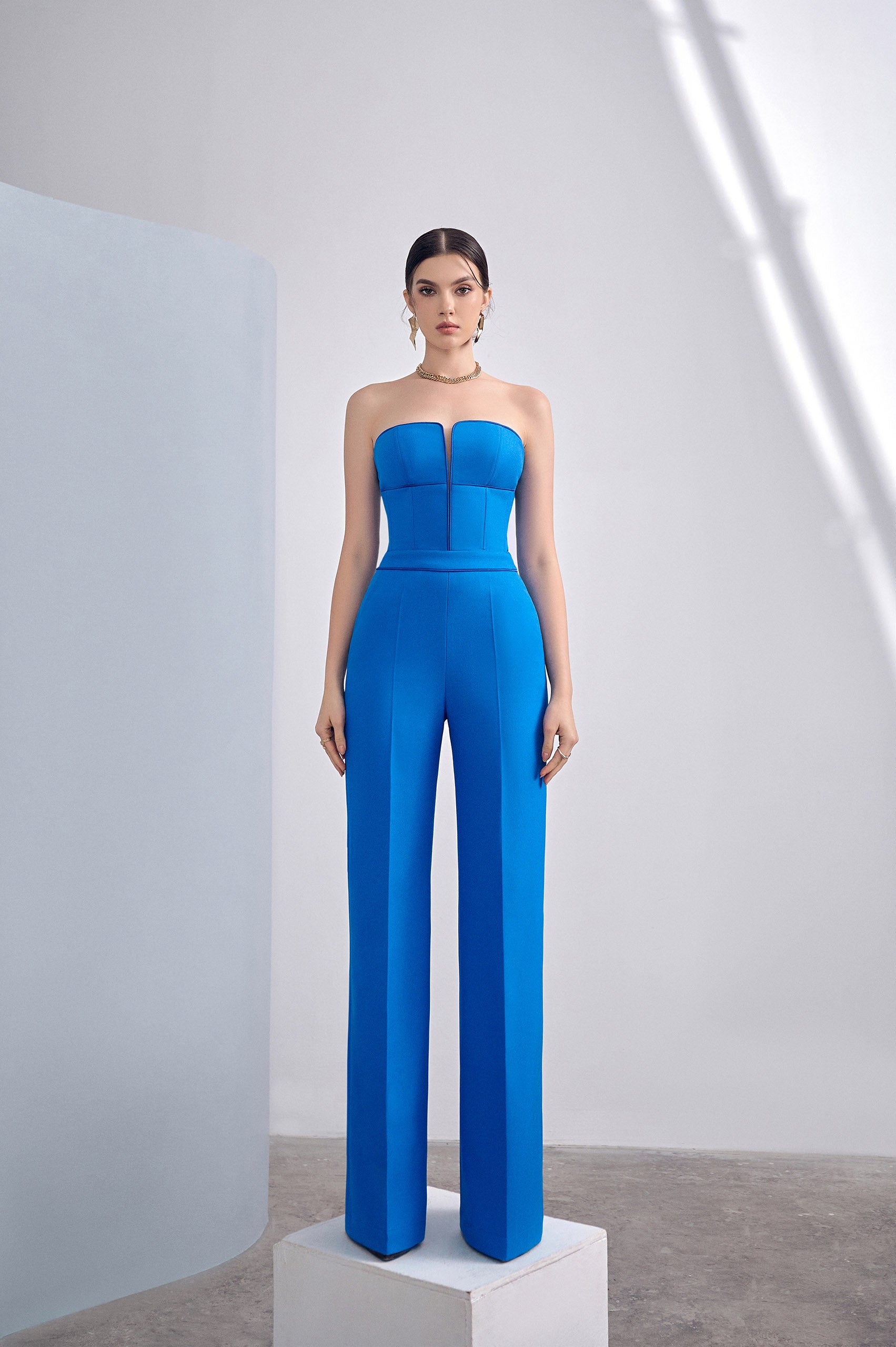 Zayla Sapphire Bust Jumpsuit
