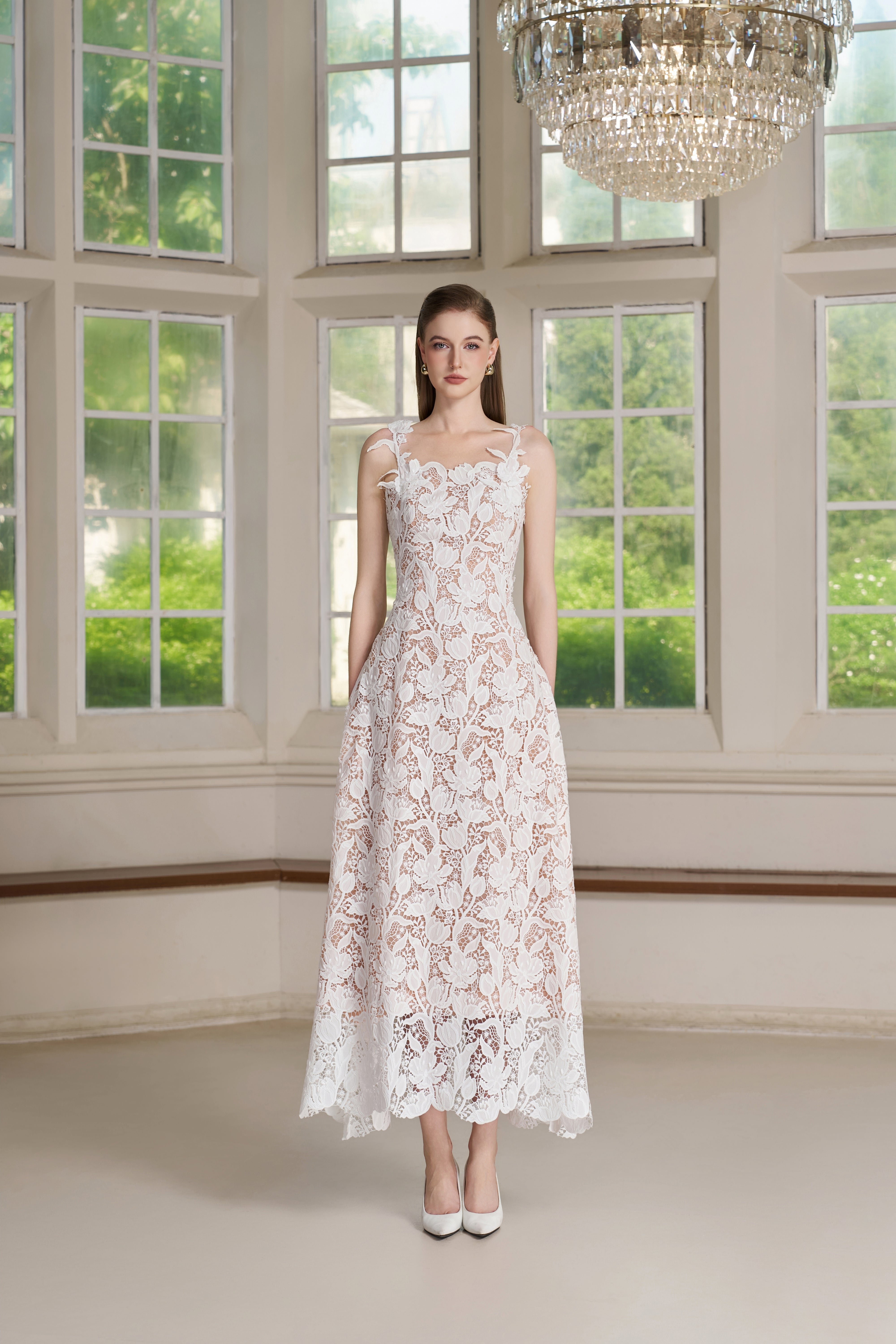 Zire Dress – Off White Maxi Dress