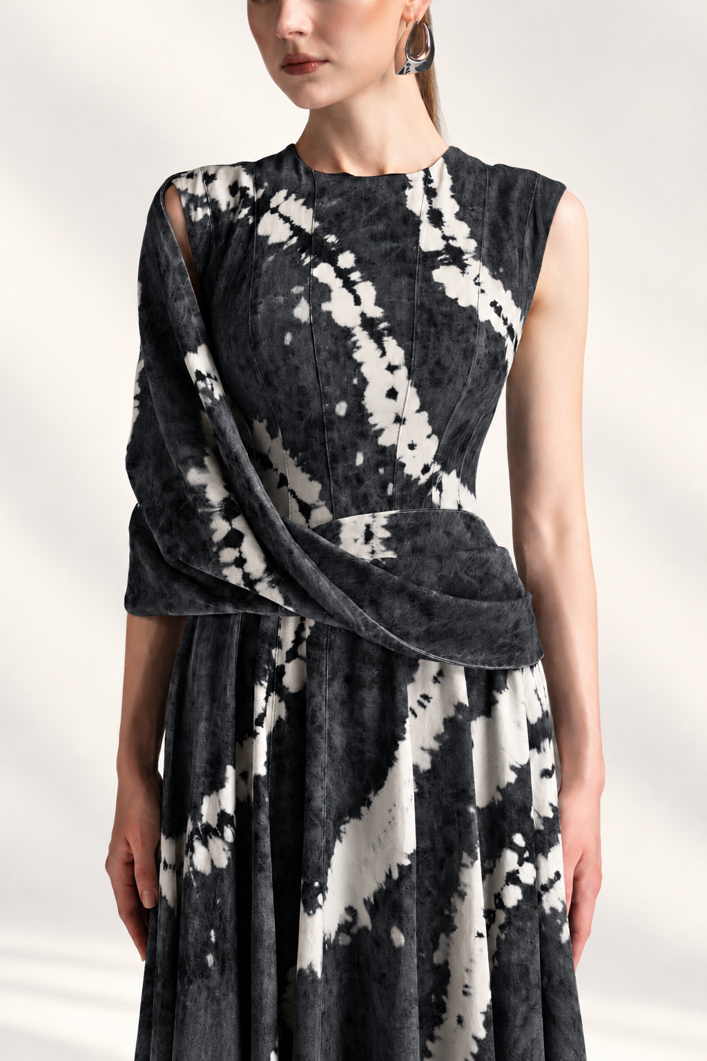 Acid-Wash Crystal Dress