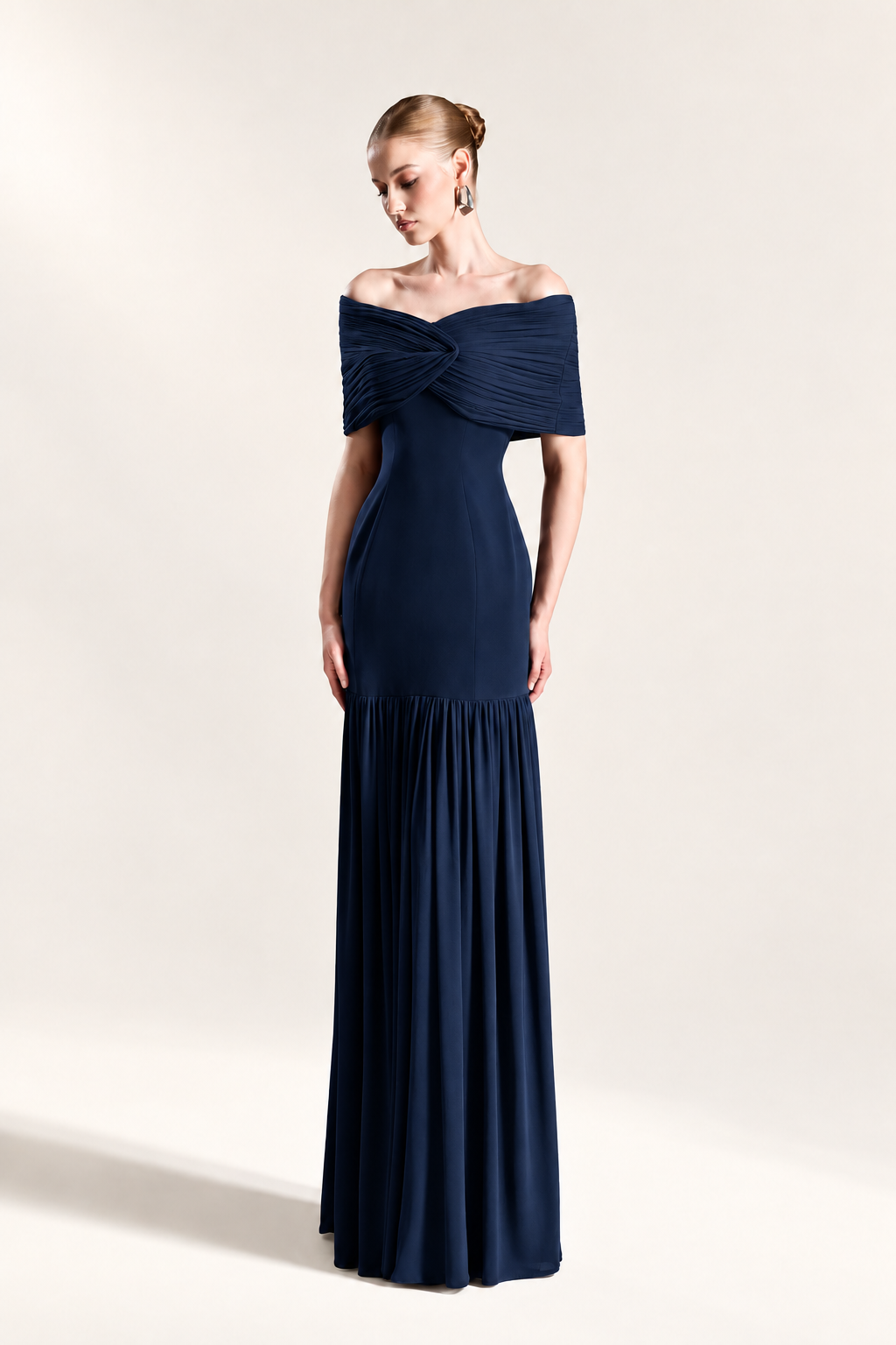 Pleated Flare Dress