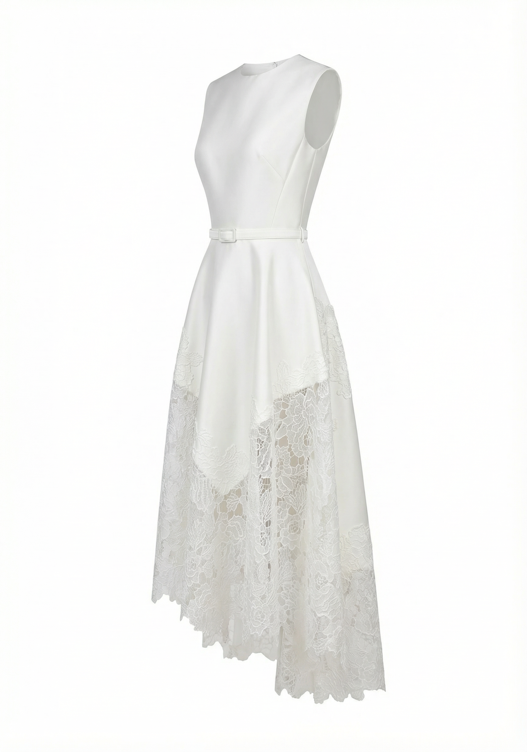 Elyn Dress – White Swan Midi Dress