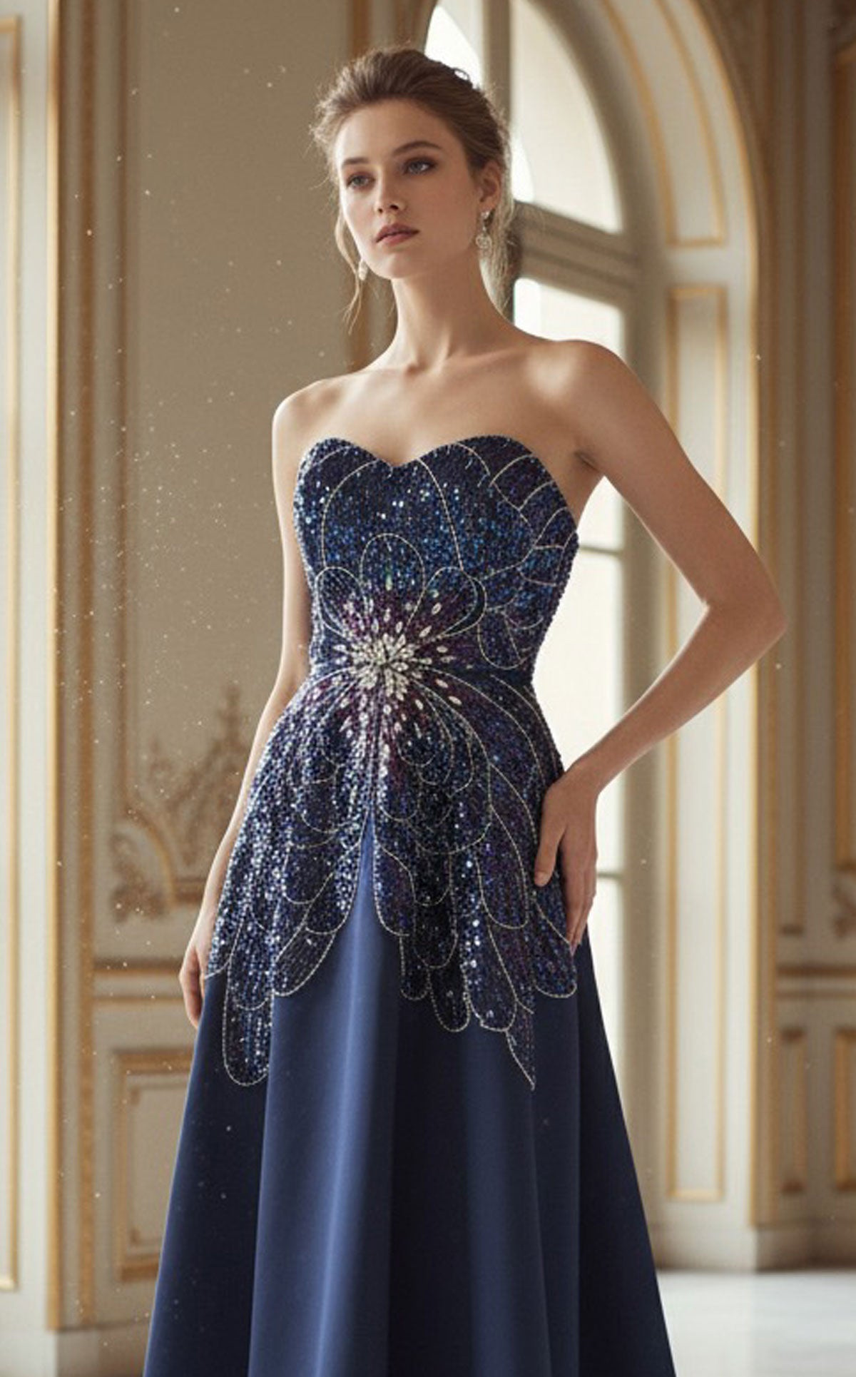 MNM Couture B1167 in Navy Blue – additional view